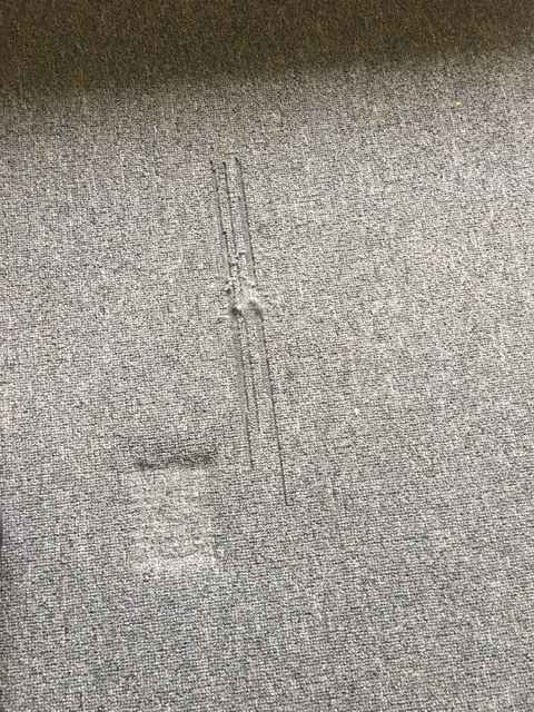 carpet frays repair before